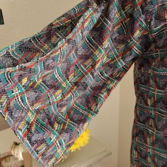 NWT Francesca's Blue Rain Embellished Shift Dress - Picture 4 of 15